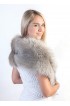 Grey - Sapphire Fox Fur Stole